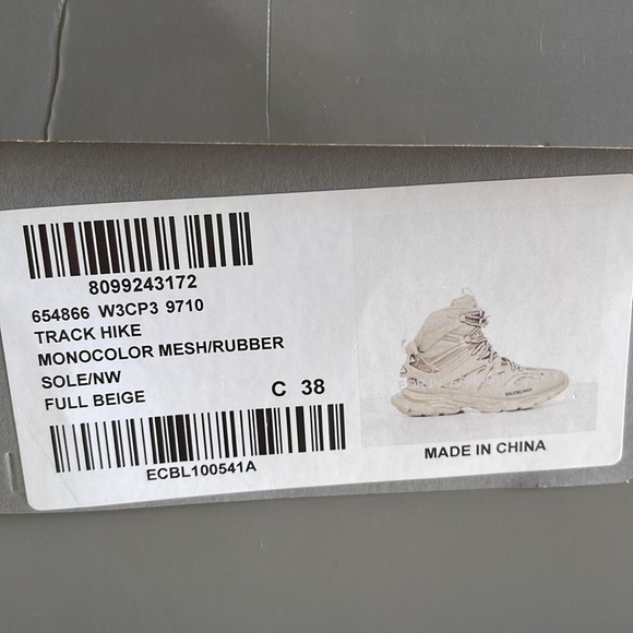 AUTHENTIC Balenciaga Track Hike Sneaker - Picture 13 of 14